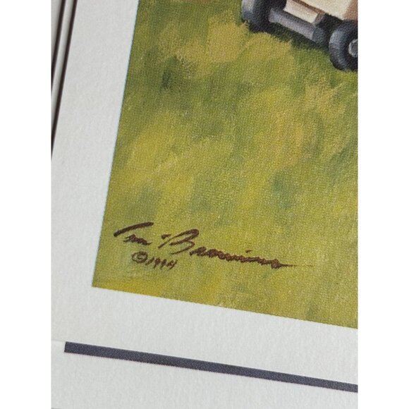 12 Par Four Santa Golfing Christmas Cards Arbor Green 1995 Tom Browning New - Picture 2 of 14